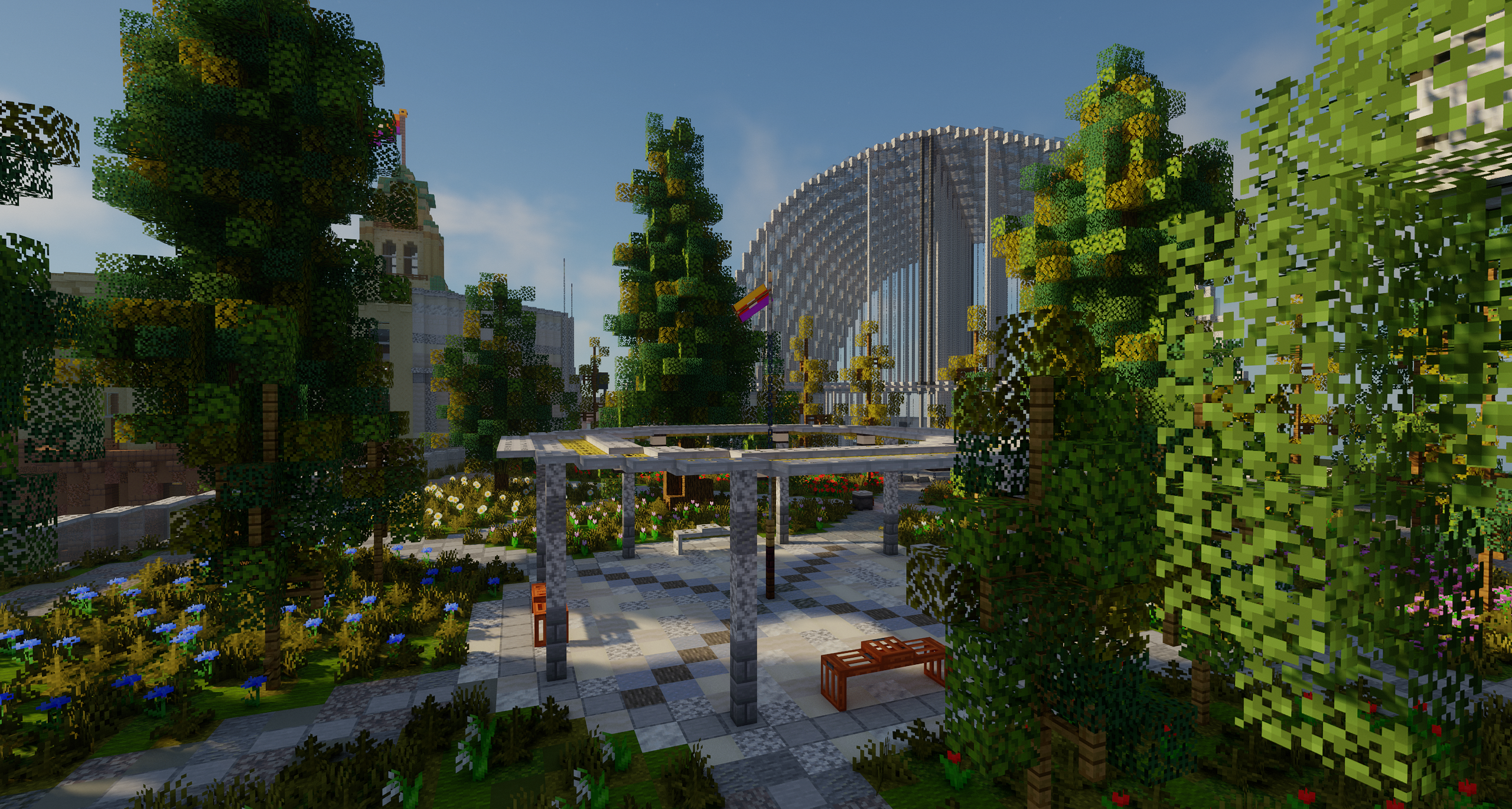 An image of the botanical gardens at Victoria North Station on the East Coast Mainline (ECML).